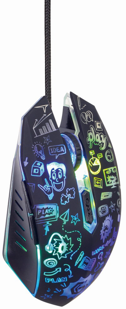 Mysz Gembird MUS-6B-GRAFIX-01 USB Czarna - obraz 4