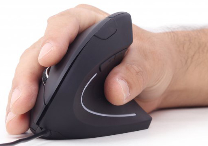 Миша Gembird MUS-ERGO-01 USB Black - зображення 4