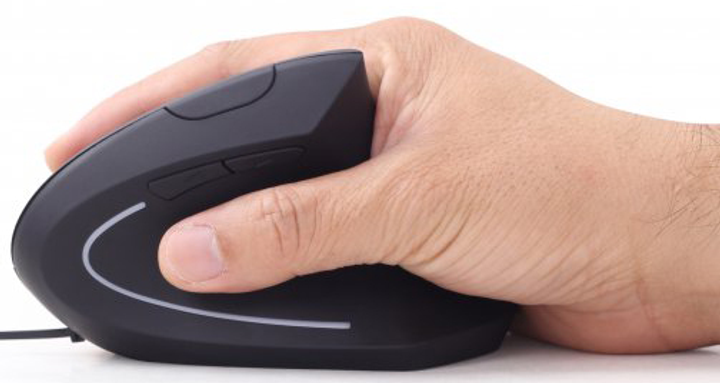 Миша Gembird MUS-ERGO-01 USB Black - зображення 5