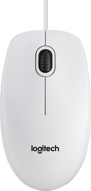 Mysz Logitech B100 USB Biała (910-003360) - obraz 1