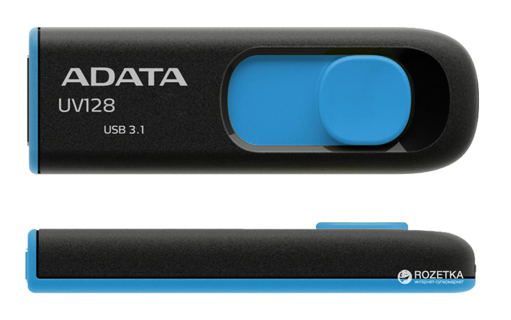 ADATA UV128 32GB USB 3.0 Blue (AUV128-32G-RBE) - obraz 2