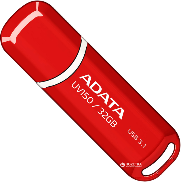 ADATA UV150 32GB USB 3.0 Red (AUV150-32G-RRD) - obraz 1
