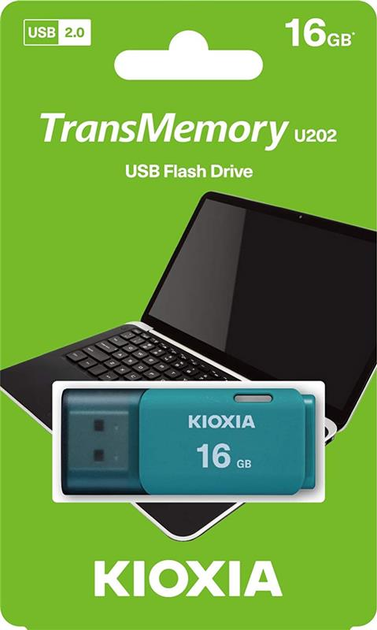 Pendrive KIOXIA TransMemory U202 16GB USB 2.0 Blue (LU202L016GG4) - obraz 3