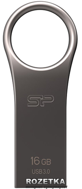 Silicon Power Jewel J80 16GB USB 3.0 Titanium (SP016GBUF3J80V1T) - зображення 2