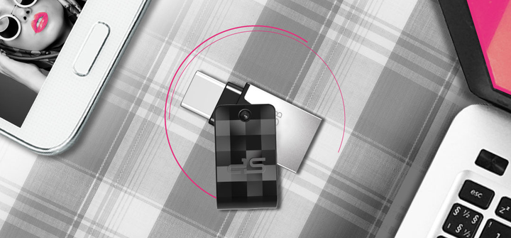 Pendrive Silicon Power Swivel C31 16GB USB 3.1 + Type-C Black/Silver (SP016GBUC3C31V1K) - obraz 7
