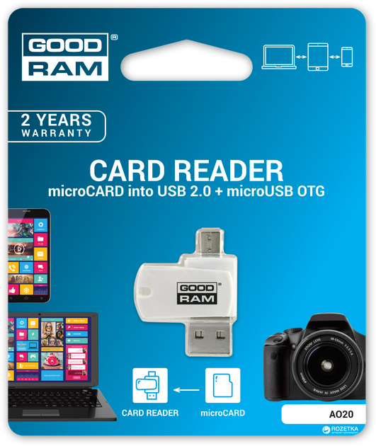 Czytnik kart Goodram AO20 All-in-One (AO20-MW01R11) - obraz 4