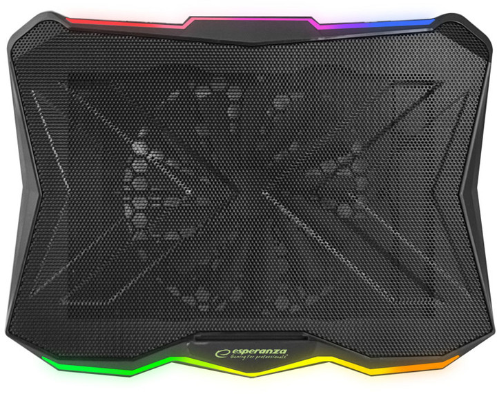 Podkładka chłodząca do laptopa Esperanza EGC110 Xalok czarna/RGB - obraz 2