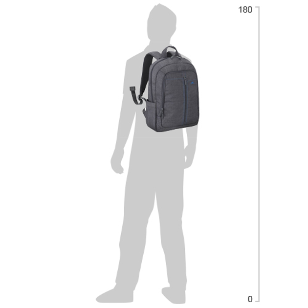 Рюкзак для ноутбука RivaCase 7560 15.6" Grey (7560 (Grey)) - зображення 8