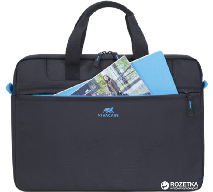 Torba na laptopa RivaCase 8037 Black 15,6" (8037 (czarny)) - obraz 6