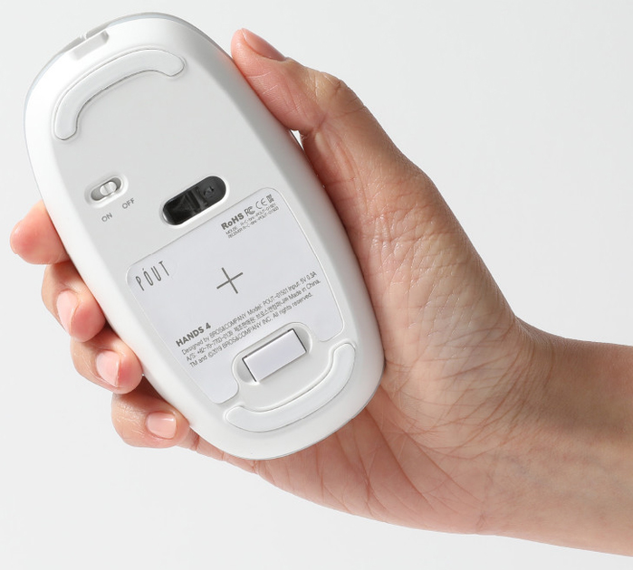 Mysz POUT Hands 4 Wireless Biała (POUT-01401W) - obraz 7