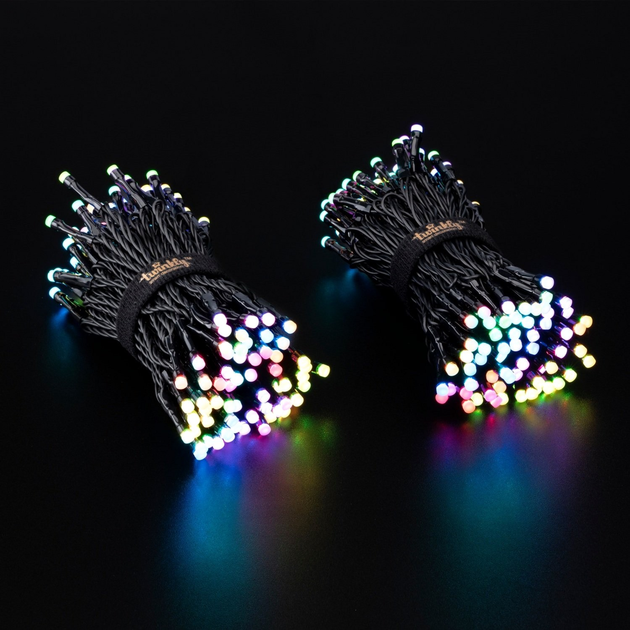 Girlanda LED Smart LED Twinkly Strings RGB 250, BT+WiFi, Gen II, kabel IP44 czarny (TWS250STP-BEU) - obraz 3
