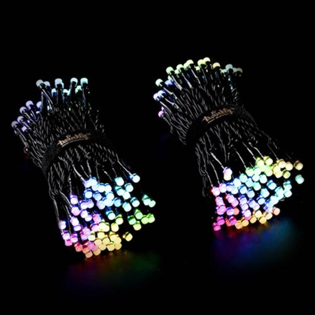 Girlanda LED Smart LED Twinkly Strings RGBW 400, BT+WiFi, Gen II, IP44, czarny kabel (TWS400SPP-BEU) - obraz 7