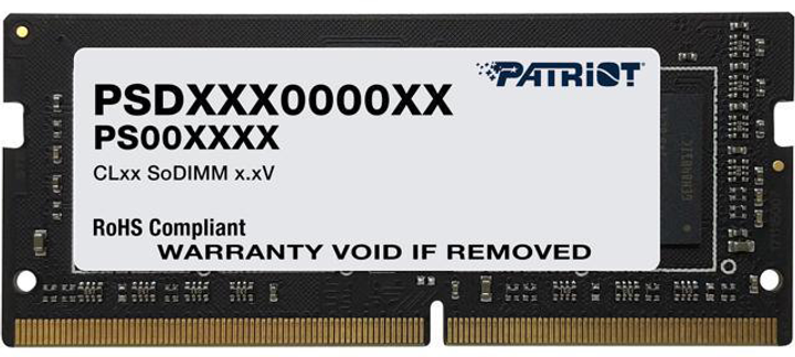 RAM Patriot SODIMM DDR4-3200 16384MB PC4-25600 SL (PSD416G320081S) - obraz 1