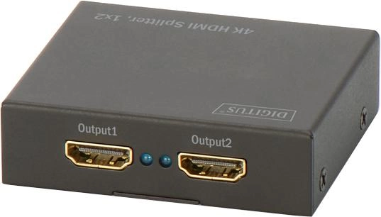 Сплітер Digitus HDMI (INx1 — OUTx2), 4K Black (DS-46304) - зображення 1