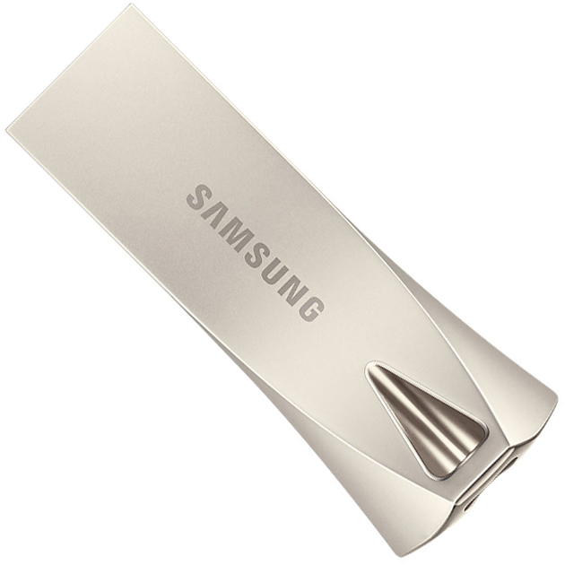 Pendrive Samsung Bar Plus USB 3.1 64GB Silver (MUF-64BE3/APC) - obraz 1