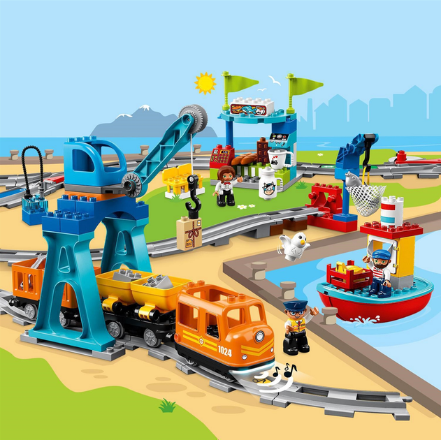 Конструктор LEGO DUPLO Вантажний потяг 105 деталей (10875) - зображення 10