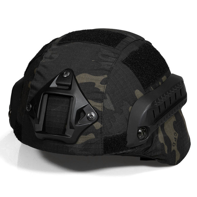 Чехол на шлем, кавер на каску типа ACH MICH 2000 с ушами, Black Multicam (A13-01-06) (15098) - изображение 1