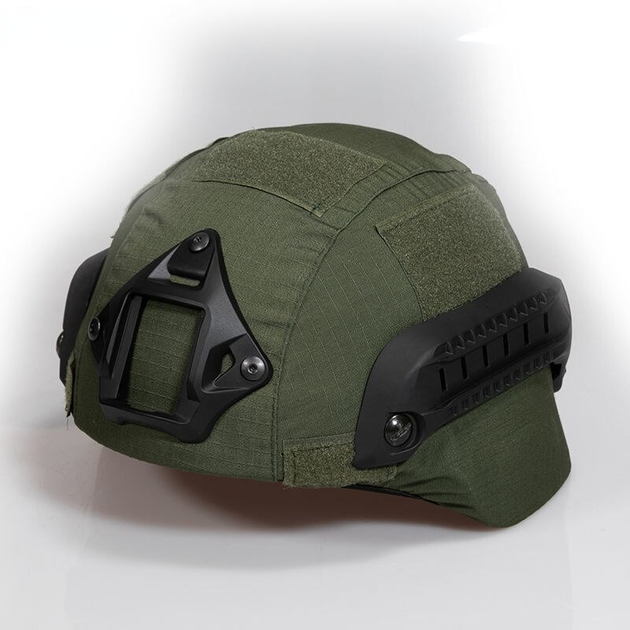 Чехол кавер на шлем каску ACH MICH 2000 с ушами, Army Green (C27-02-05) (15096) - изображение 1