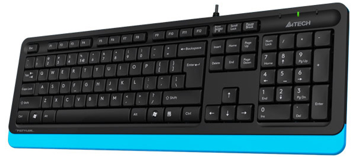 Klawiatura przewodowa A4Tech FK10 USB niebieska (4711421942881) - obraz 1