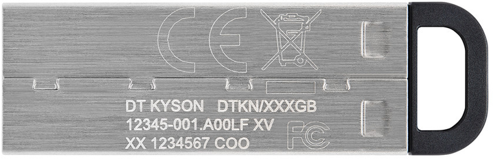 Pendrive Kingston DataTraveler Kyson 64GB USB 3.2 Silver/Black (DTKN/64GB) - obraz 3