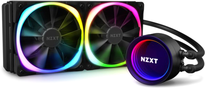 NZXT Kraken X53 RGB Liquid Cooler - 240mm AIO Liquid Cooler z Aer RGB i RGB LED (RL-KRX53-R1) - obraz 1