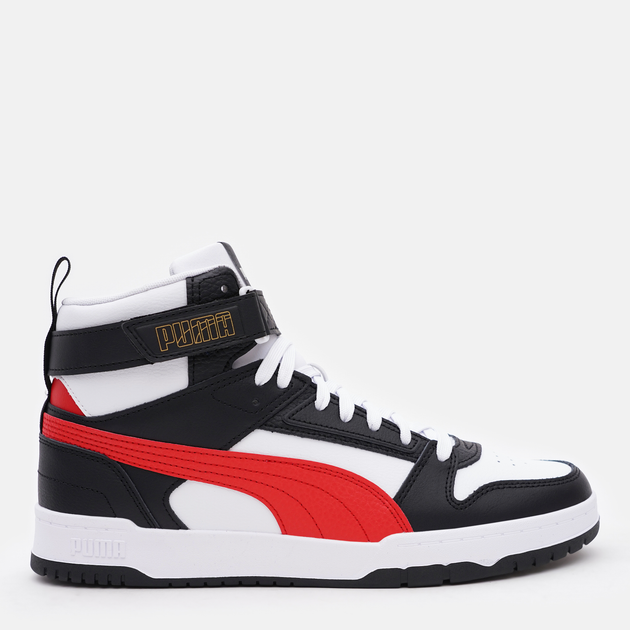 Puma red shop black