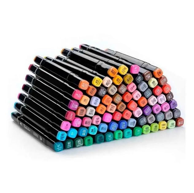 Маркери 168 штук для скетчингу / Набір маркерів 168 штук для