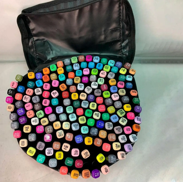 Маркери 168 штук для скетчингу / Набір маркерів 168 штук для