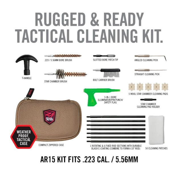 Набір для чищення Real Avid AR-15 Gun Cleaning Kit - зображення 2