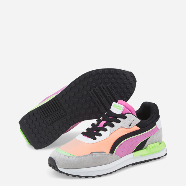 Buty sportowe damskie na platformie do kostki Puma City Rider 38204412 37 23 cm Szary/Czarny (4064536056760) - obraz 2
