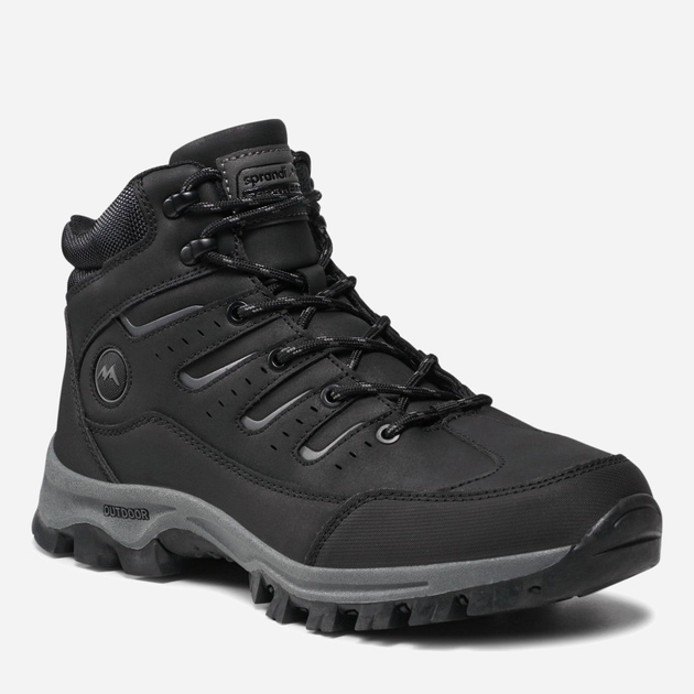 Letnie buty trekkingowe męskie wysokie Sprandi MP07-91327-01 40 25 cm Czarne (5904248858346) - obraz 2