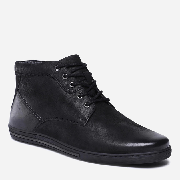 Botki męskie skórzane sznurowane Cesare Cave MI08-VICTOR3-27 41 27.8 cm Czarne (5904862087771) - obraz 2