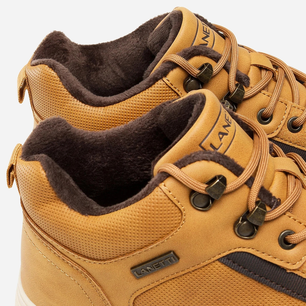 Trzewiki męskie Lanetti MP07-01543-03 42 27.7 cm Camel (5904862049830) - obraz 6