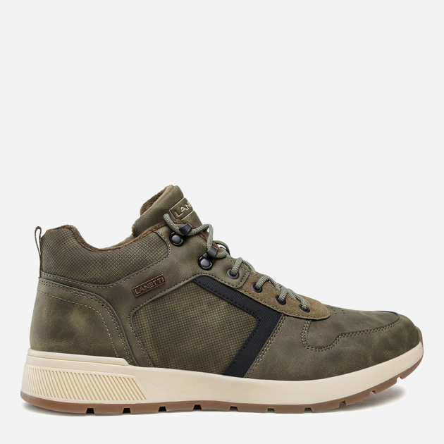 Trzewiki męskie niskie sznurowane Lanetti MP07-01543-03 45 29.7 cm Khaki (5904862049717) - obraz 1