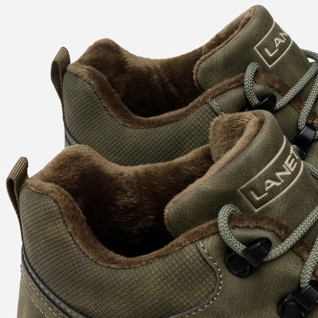 Trzewiki męskie niskie sznurowane Lanetti MP07-01543-03 43 28.4 cm Khaki (5904862049816) - obraz 6