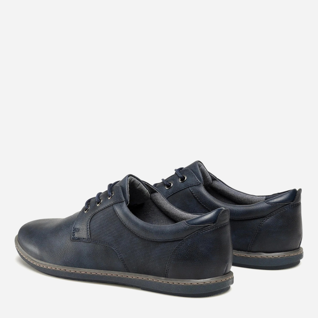 Buty derby męskie Ottimo MYL8455-1 40 27.8 cm Ciemnoniebieskie (5904862199467) - obraz 3
