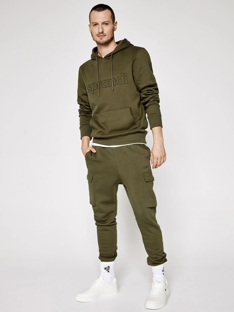 Спортивні штани чоловічі Sprandi SS21-SPM002 L Хакі (5903698654577) - зображення 3