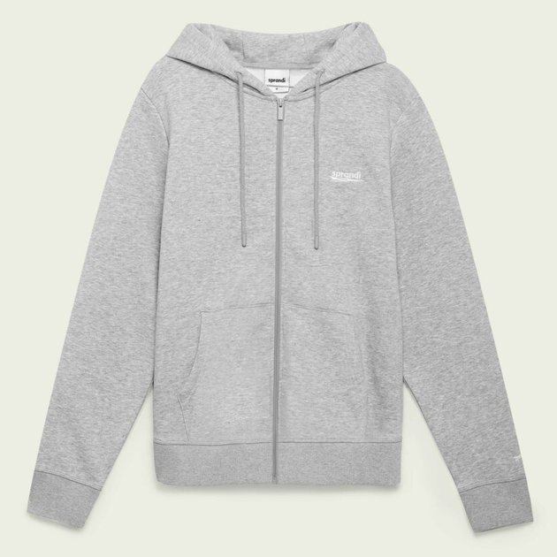 Bluza męska rozpinana streetwear z kapturem Sprandi SS21-BLM005 XXL Szara (5903698655765) - obraz 3