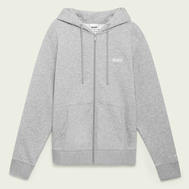 Bluza męska rozpinana streetwear z kapturem Sprandi SS21-BLM005 XL Szara (5903698656250) - obraz 3
