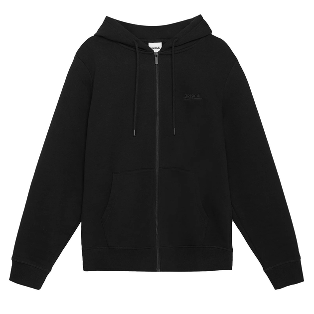 Bluza męska rozpinana streetwear z kapturem Sprandi SS21-BLM004 L Czarna (5903698655635) - obraz 4