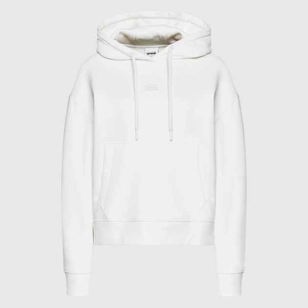 Bluza damska z kapturem oversize Sprandi SP22-BLD503 S Biała (2230028549726) - obraz 4