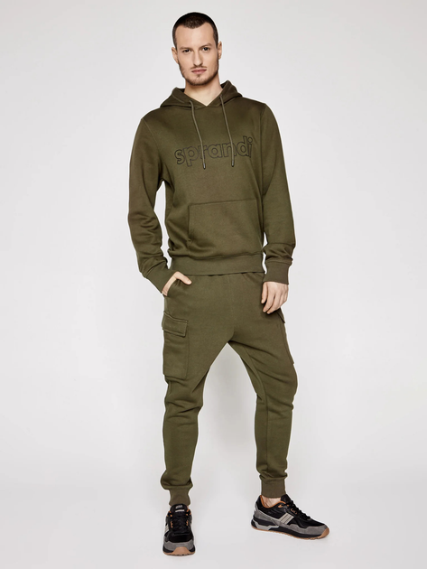 Bluza męska z kapturem Sprandi SS21-BLM003 XL Khaki (5903698656236) - obraz 4