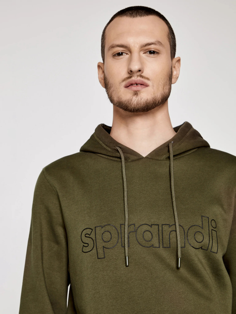 Bluza męska z kapturem Sprandi SS21-BLM003 XXL Khaki (5903698655741) - obraz 7
