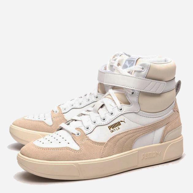 Чоловічі черевики високі Puma Sky LX Mid Lux 37287001 40 25.5 см Білий/Бежевий (4062451847104) - зображення 3
