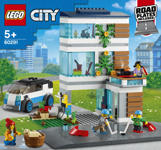 Zestaw klocków LEGO City Dom rodzinny 388 elementów (60291) - obraz 1