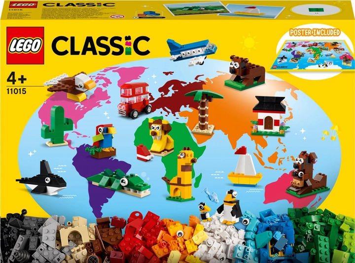 Zestaw klocków LEGO Classic Dookoła świata 950 elementów (11015) - obraz 1