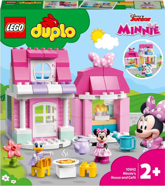 Zestaw klocków LEGO DUPLO Disney Dom i kawiarnia Minnie 91 element (10942) - obraz 1