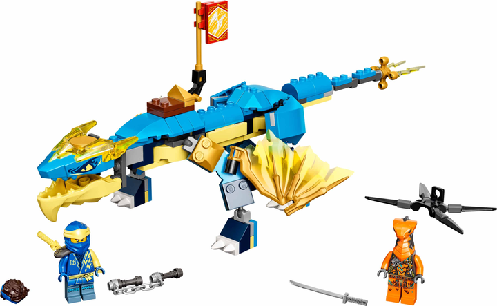 Zestaw klocków LEGO NINJAGO Smok gromu Jaya EVO 140 elementów (71760) - obraz 2