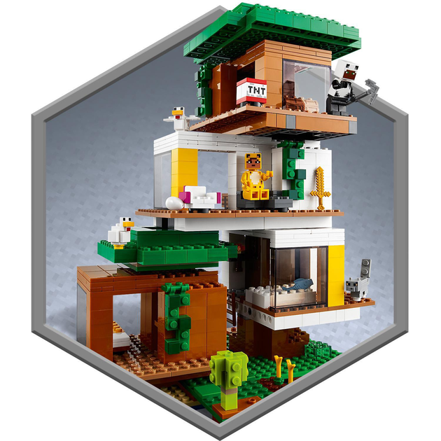 Конструктор LEGO Minecraft Сучасний будиночок на дереві 909 деталей (21174) - зображення 8