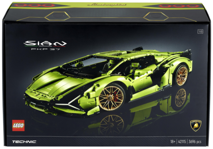 Zestaw klocków LEGO Technic Lamborghini Sian FKP 37 3696 elementów (42115) - obraz 1